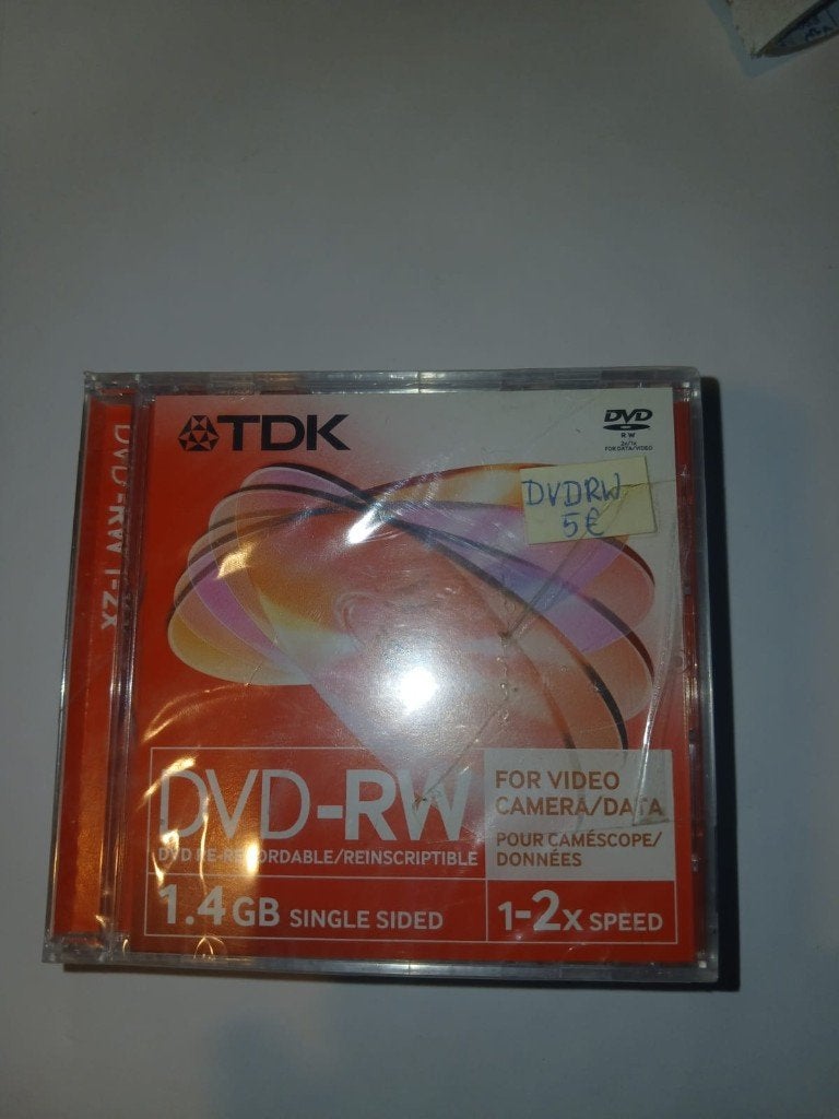 Mini DVD-RW TDK de 1,4 Go, Informatique & Logiciels, Disques enregistrables, Enlèvement ou Envoi, Neuf, Dvd, Réinscriptible
