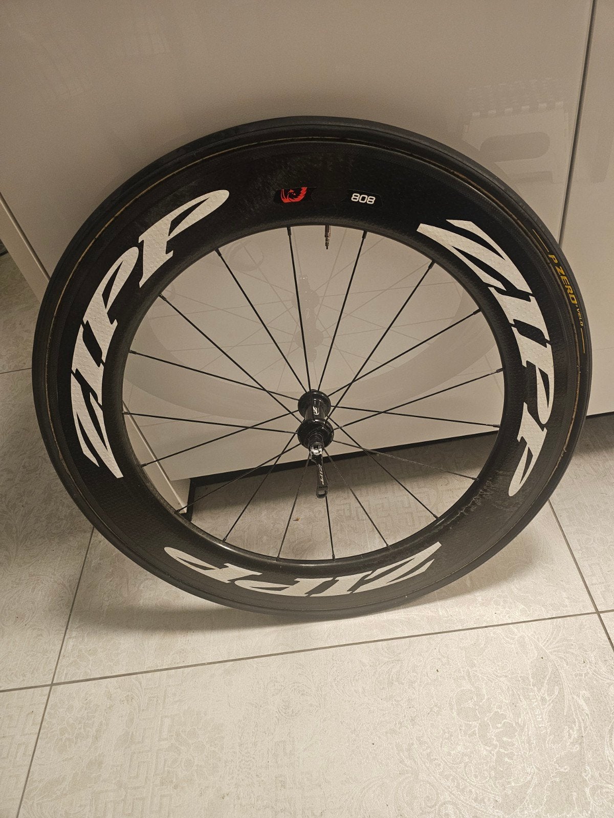 Zipp 808 en Zipp Disc dicht Wielset - Carbon wielen, Vélos & Vélomoteurs, Vélos Pièces, Zipp, Enlèvement ou Envoi, Racefiets, Comme neuf