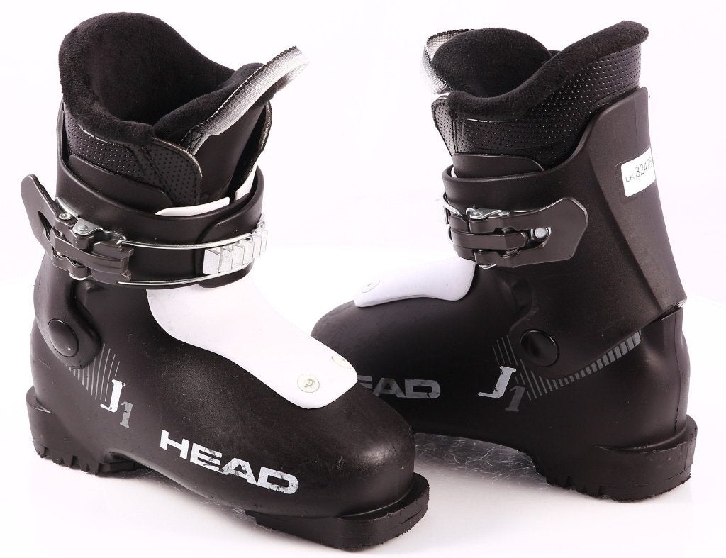 Chaussures de ski 28.5;29 EU HEAD J1 pour enfants, noir/blan, Sports & Fitness, Carving, Utilisé, Head, Chaussures