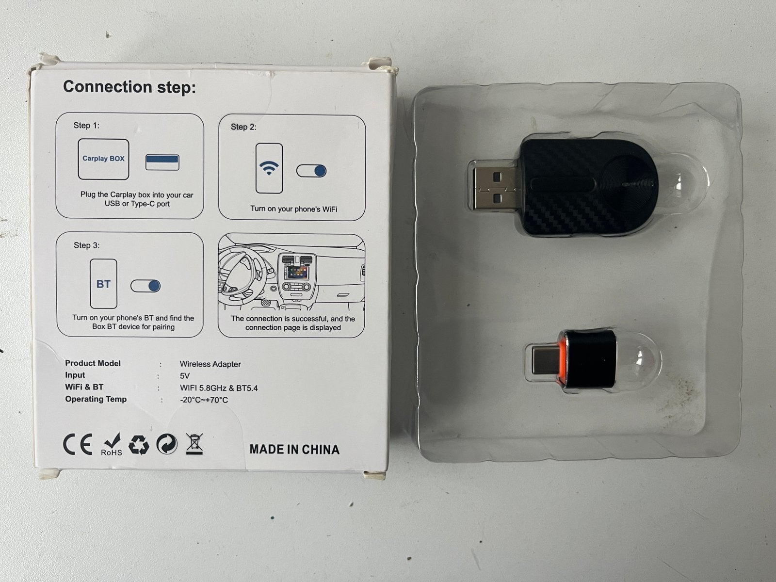 Adaptateur CarPlay Sans Fil (Wireless Adapter) - Neuf, Enlèvement ou Envoi, Comme neuf