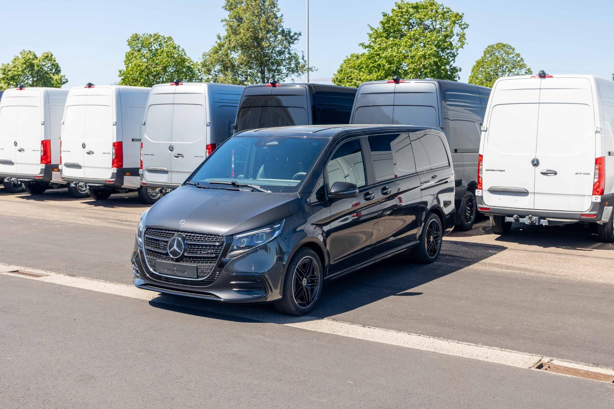 Mercedes-Benz V-Klasse V 300 d L2 Exclusive dubbele cabine, Neuf, Argent ou Gris, Entreprise, 2500 kg