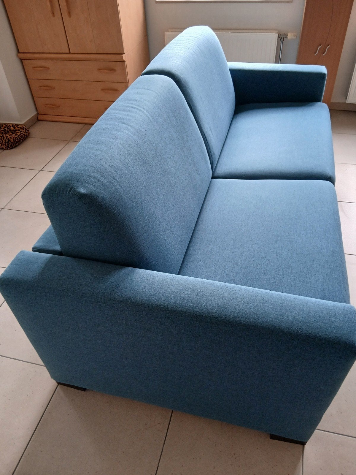 TRÈS BEAU CANAPÉ/CANAPÉ-LIT EN TISSU BLEU EN PARFAIT ÉTAT, Divers, Enlèvement