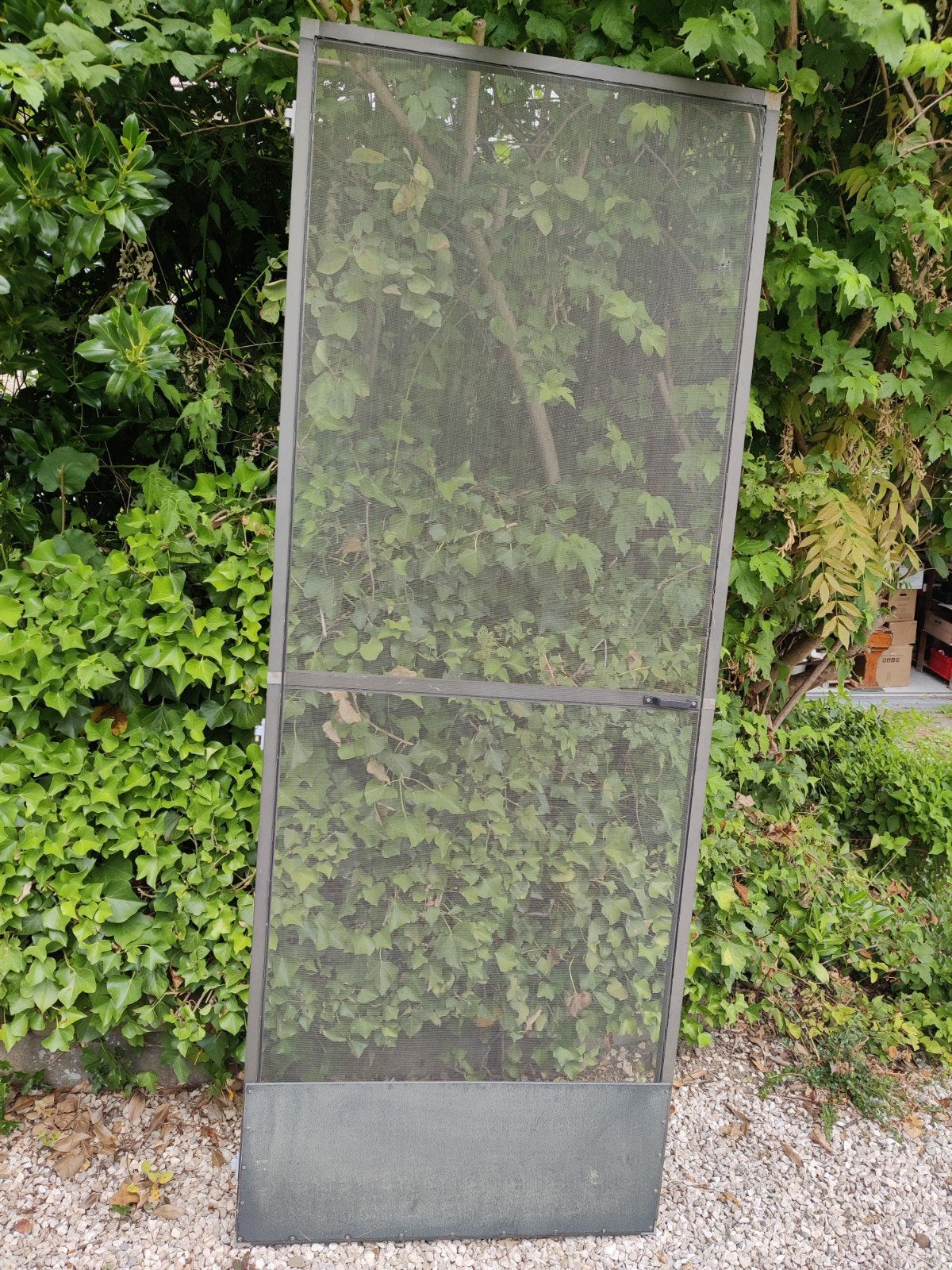 Aluminium hordeur en inzethor voor raam (goede staat), Bricolage & Construction, Enlèvement, Porte moustiquaire