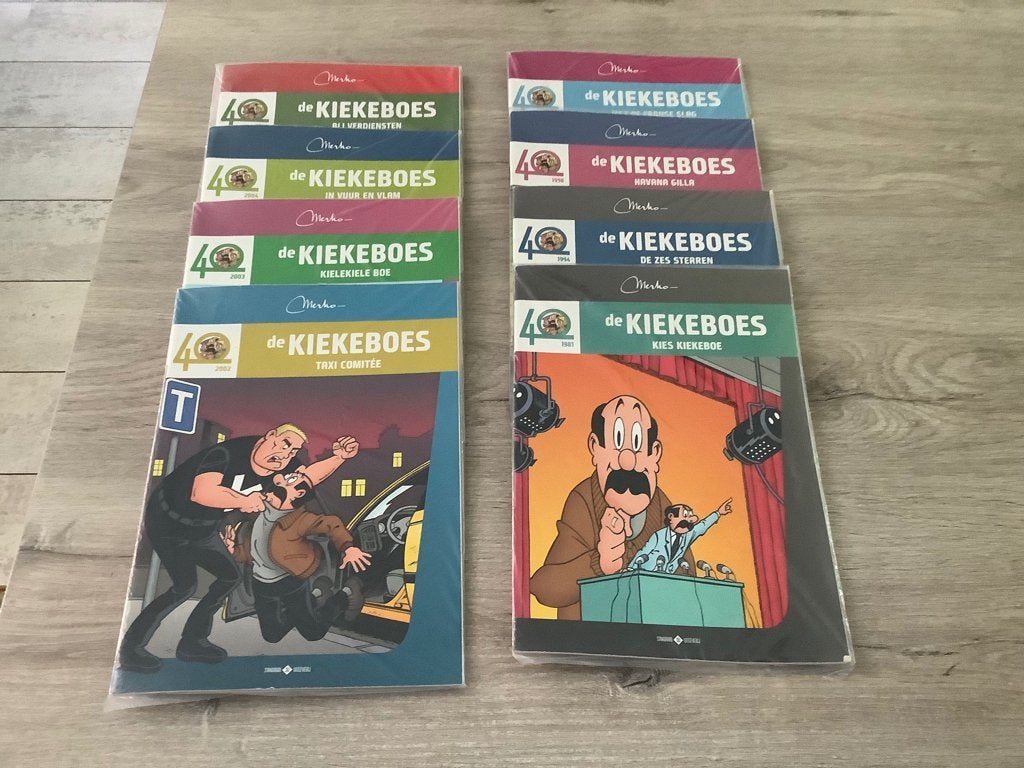De Kiekeboes 40 jaar verschillende strips (2017), Merho, Ophalen of Verzenden, Zo goed als nieuw, Meerdere stripboeken