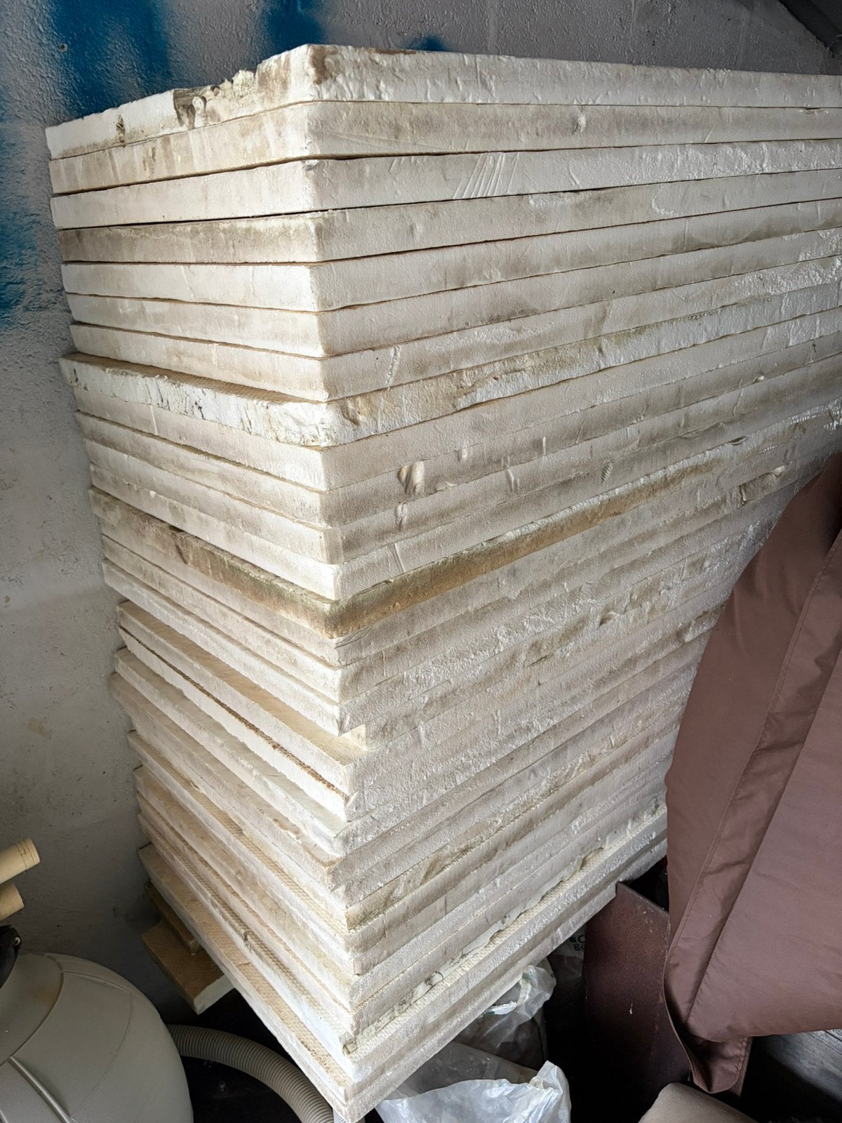 Panneaux isolant 125x60x4 cm, 15 m² ou plus, Enlèvement, Utilisé, 4 à 8 cm