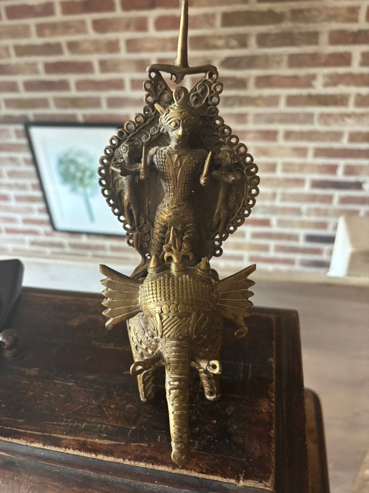 Beeld brons india olifant, Maison & Meubles, Accessoires pour la Maison | Statues de Bouddha, Comme neuf, Enlèvement