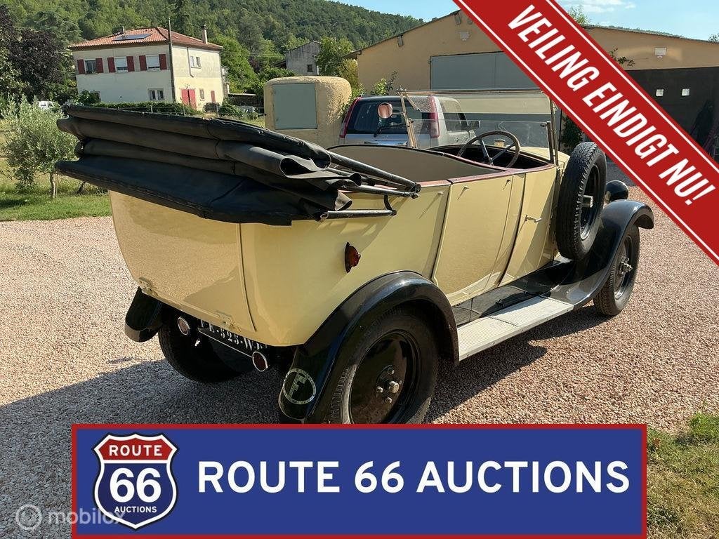 Renault NN | 1926 | Route 66 Auctions, Auto's, Renault, Zwart, Bedrijf, Handgeschakeld