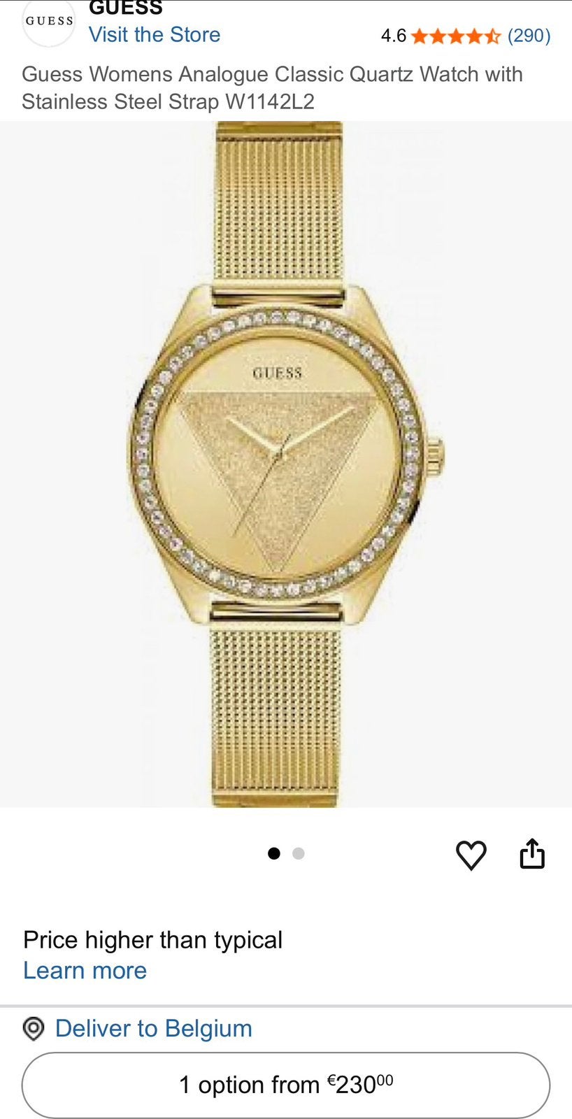 Montre Guess original femme neuf recu cadeau, Bijoux, Sacs & Beauté, Enlèvement ou Envoi, Neuf, Guess