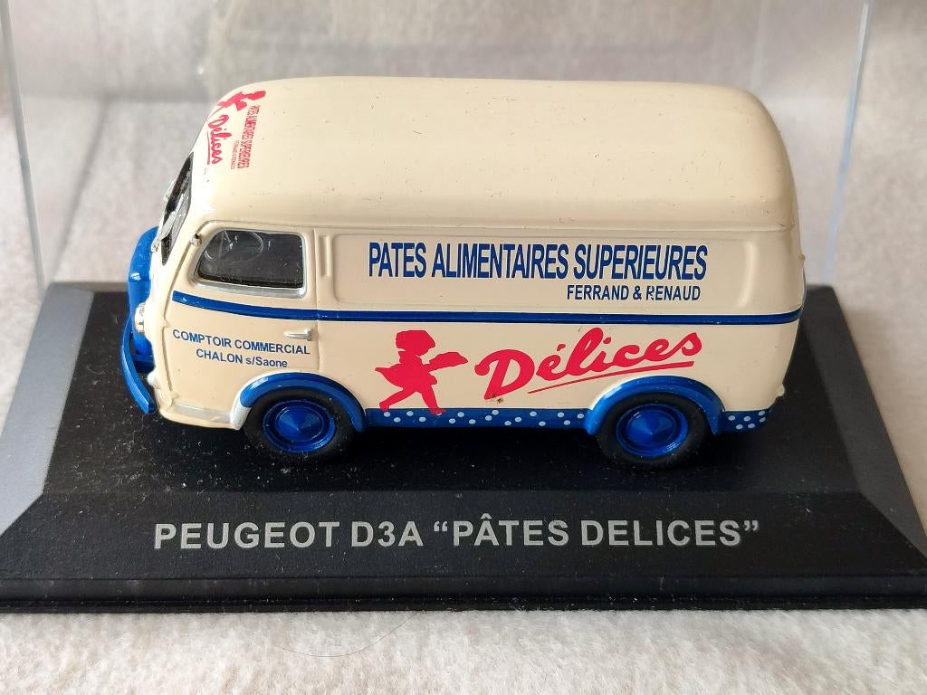 Altaya: Peugeot D3A _ „Delice Pasta”, Ophalen of Verzenden, Zo goed als nieuw, Bus of Vrachtwagen, Overige merken
