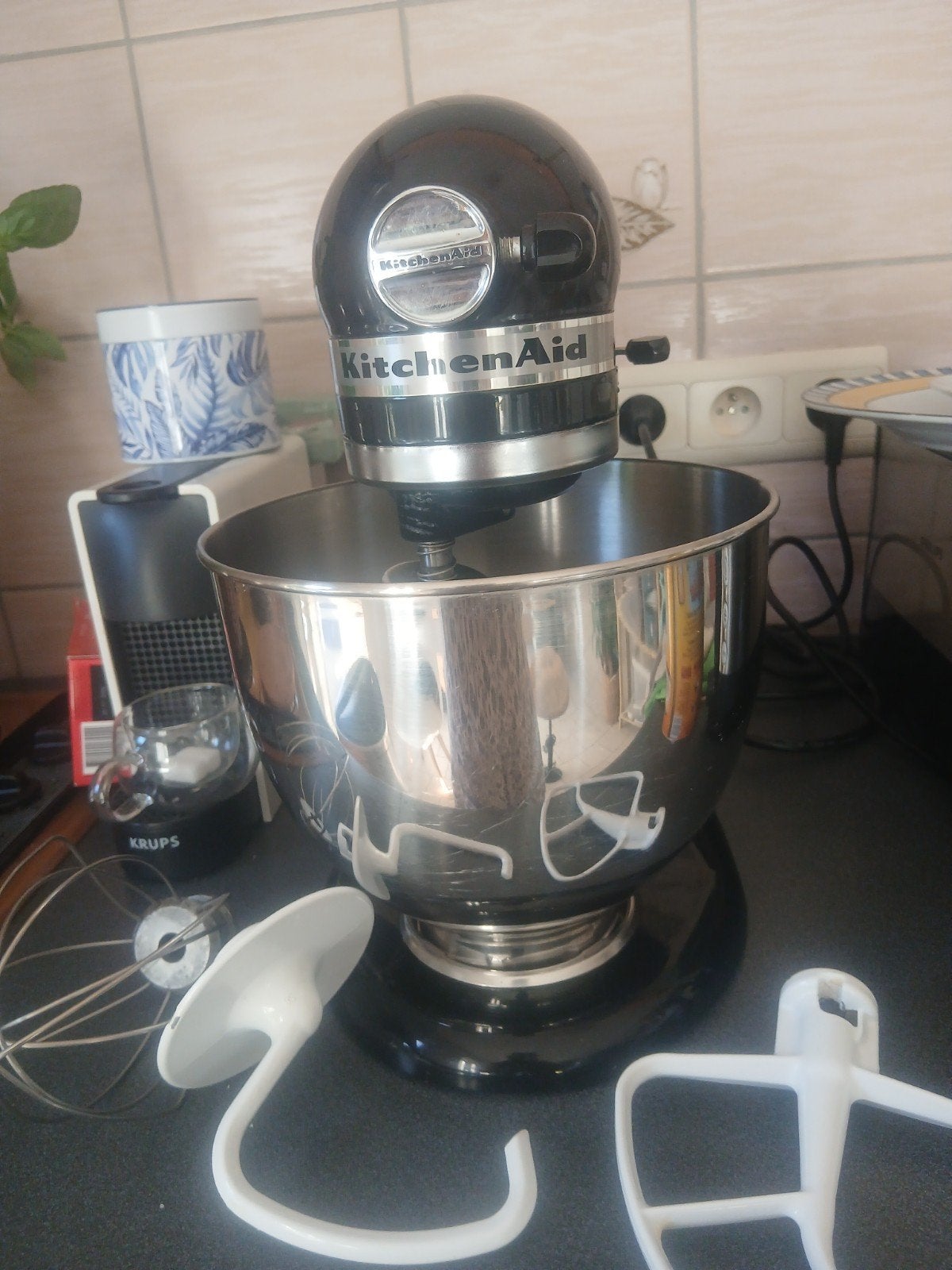kitchebAid Artisan noir et alu, Elektronische apparatuur, Ophalen, Zo goed als nieuw
