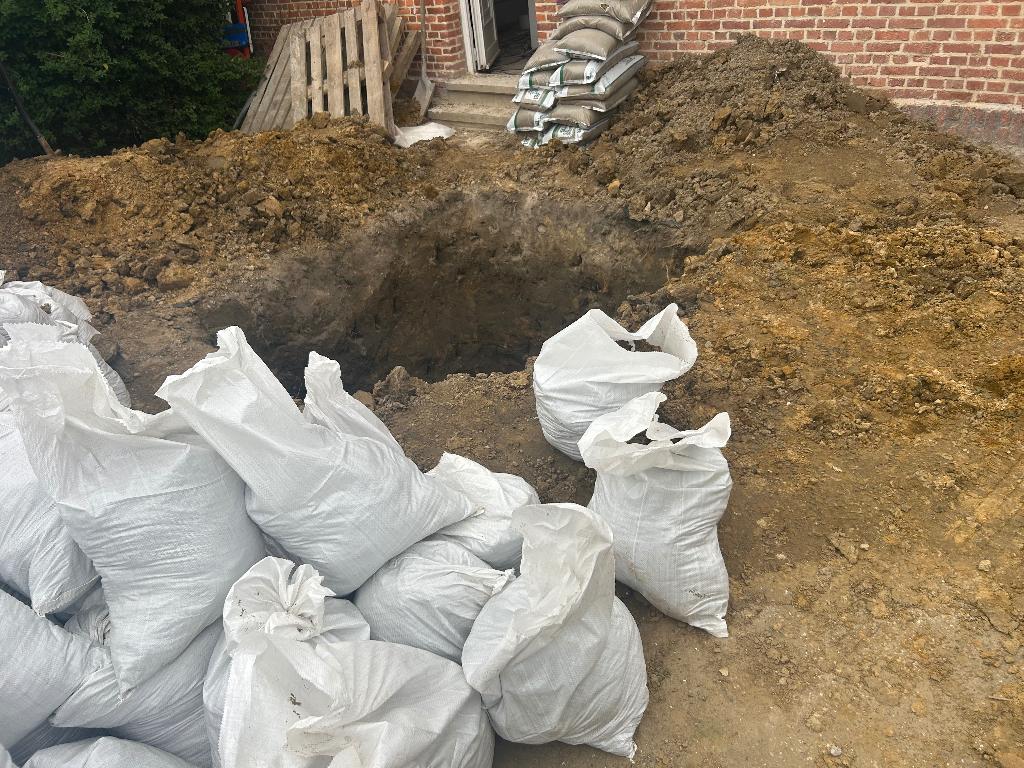 Gratis opvulzand, Ophalen