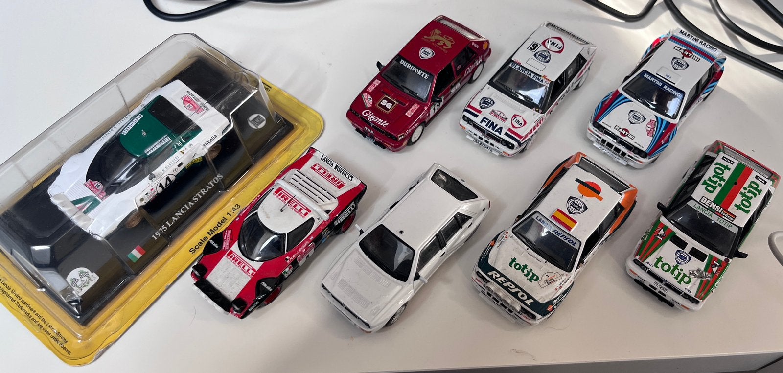 1/43 lot de 8 Lancia, Enlèvement, Utilisé, Voiture