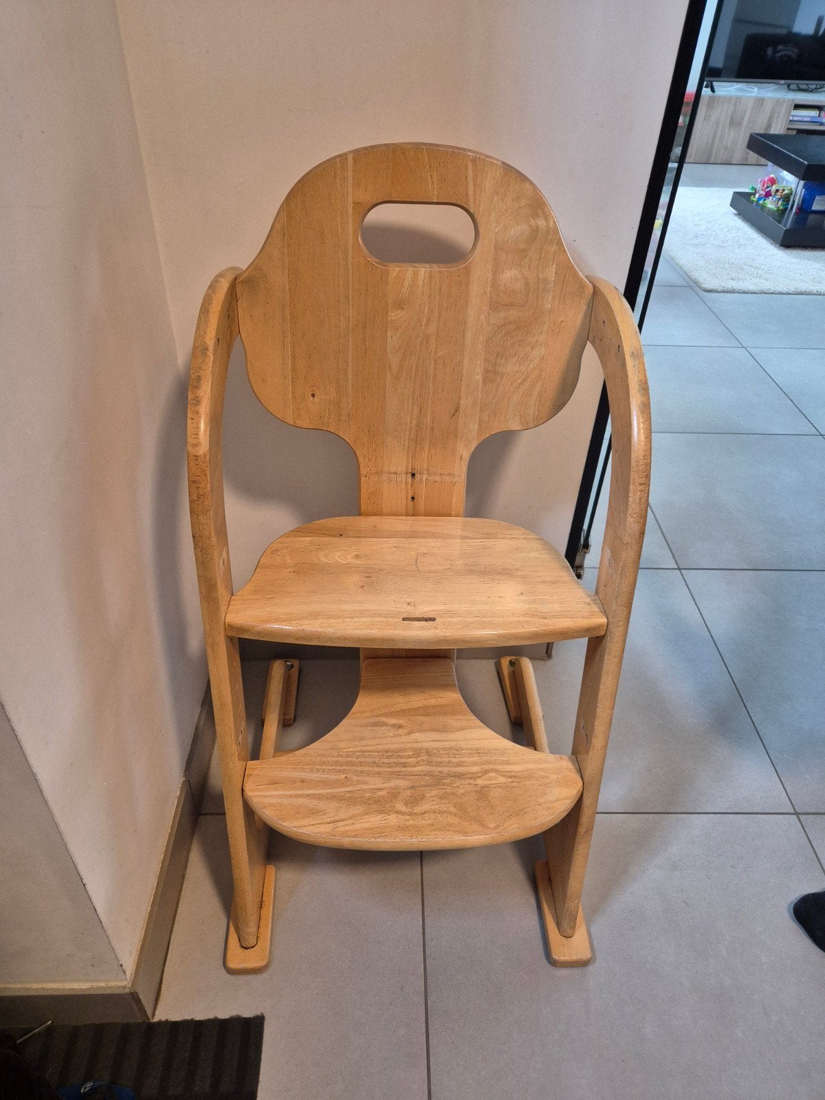 Eetstoel hout, Kinderen en Baby's, Kinderstoelen, Ophalen