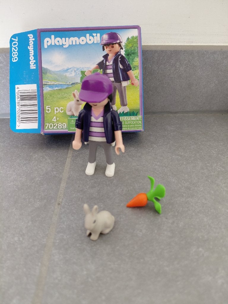 Playmobil, 70289, man met konijn, Enlèvement ou Envoi, Autres séries, Comme neuf, Kit complet