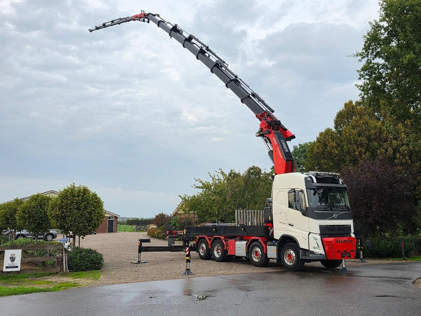 Volvo FH540 8x2 KRAANWAGEN FASSI 1450 TECHNO (145TM) JIB LIE, Automaat, Euro 6, Wit, Bedrijf