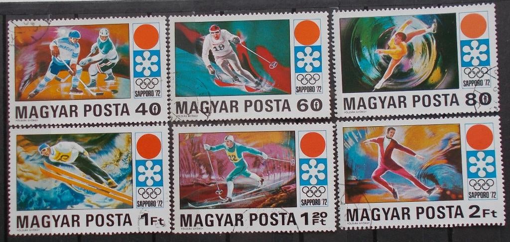 Olympische Spelen Sapporo 1972 (Japan), Postzegels en Munten, Verzenden, Gestempeld, Sport