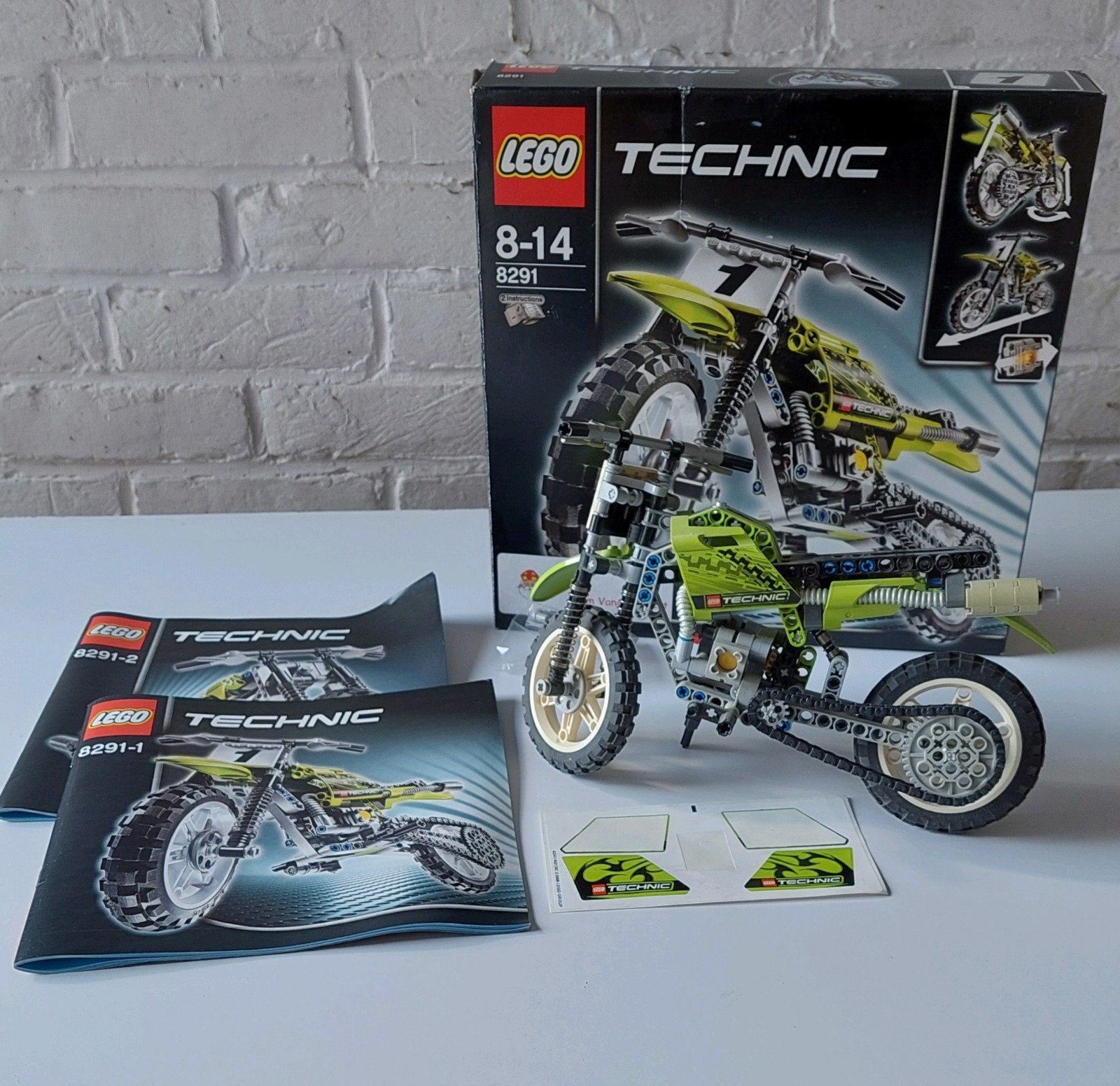 LEGO Technic 8291 moto, Lego, Ophalen of Verzenden, Zo goed als nieuw, Technic