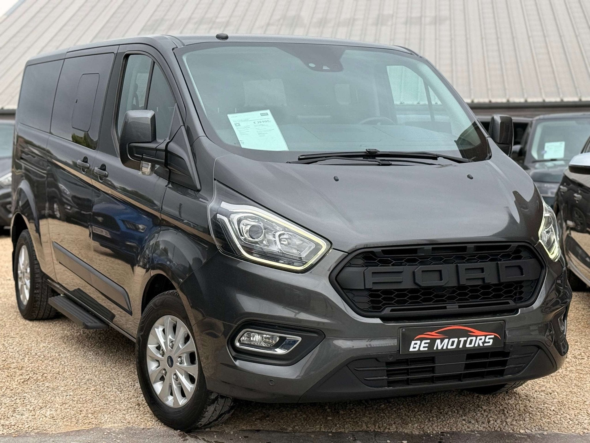 Ford Tourneo Custom 2.0 TDCi 130CV 9PL BOITE AUTO ACC LED GP, Autos, Commande vocale, Achat, Euro 6, Entreprise
