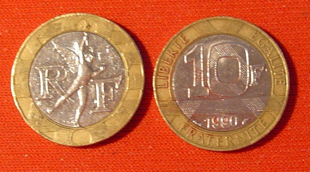 10 Franse francs van 1990, Ophalen, Frankrijk, Losse munt