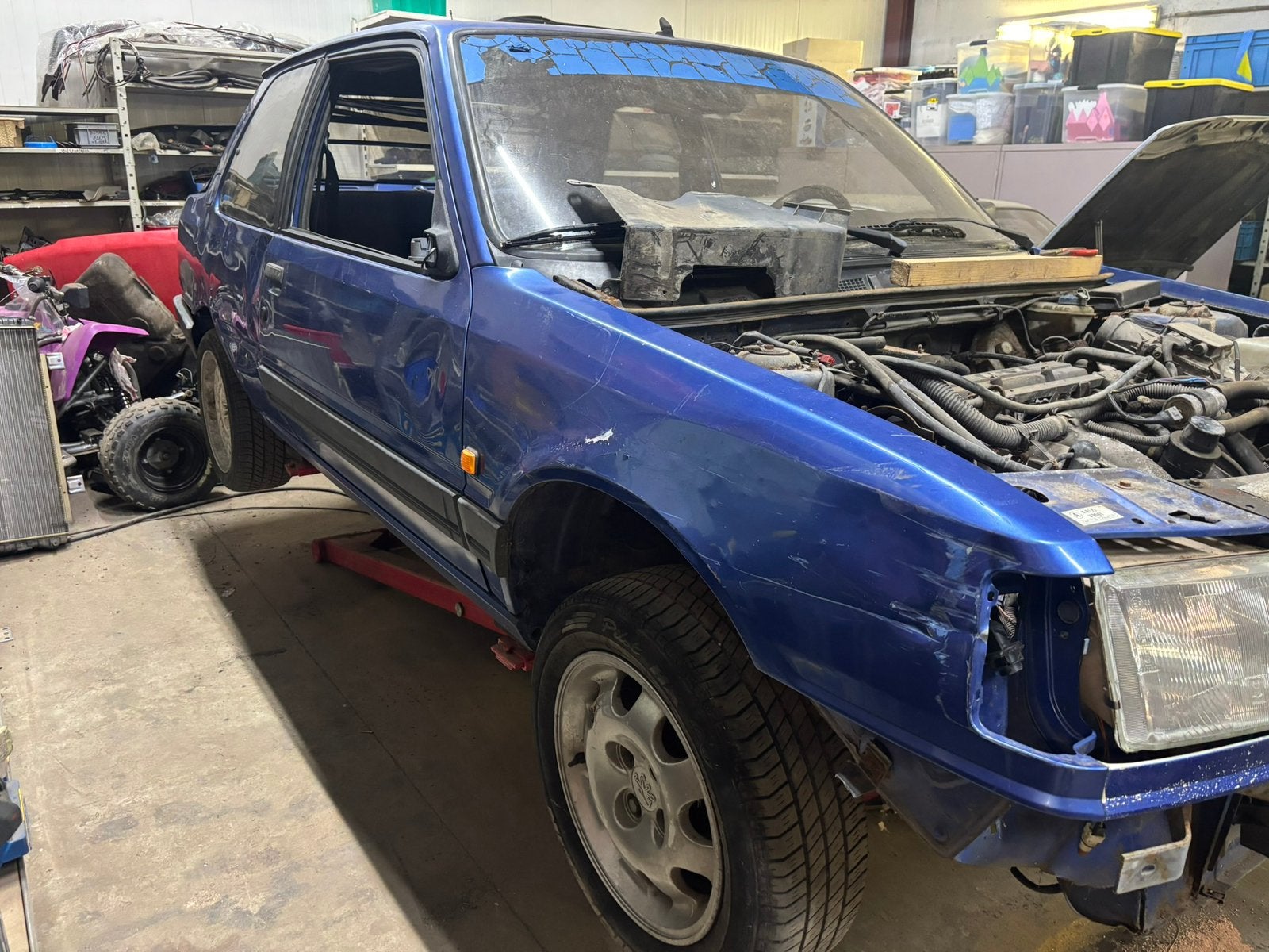 Peugeot 309gti16 te restaureren