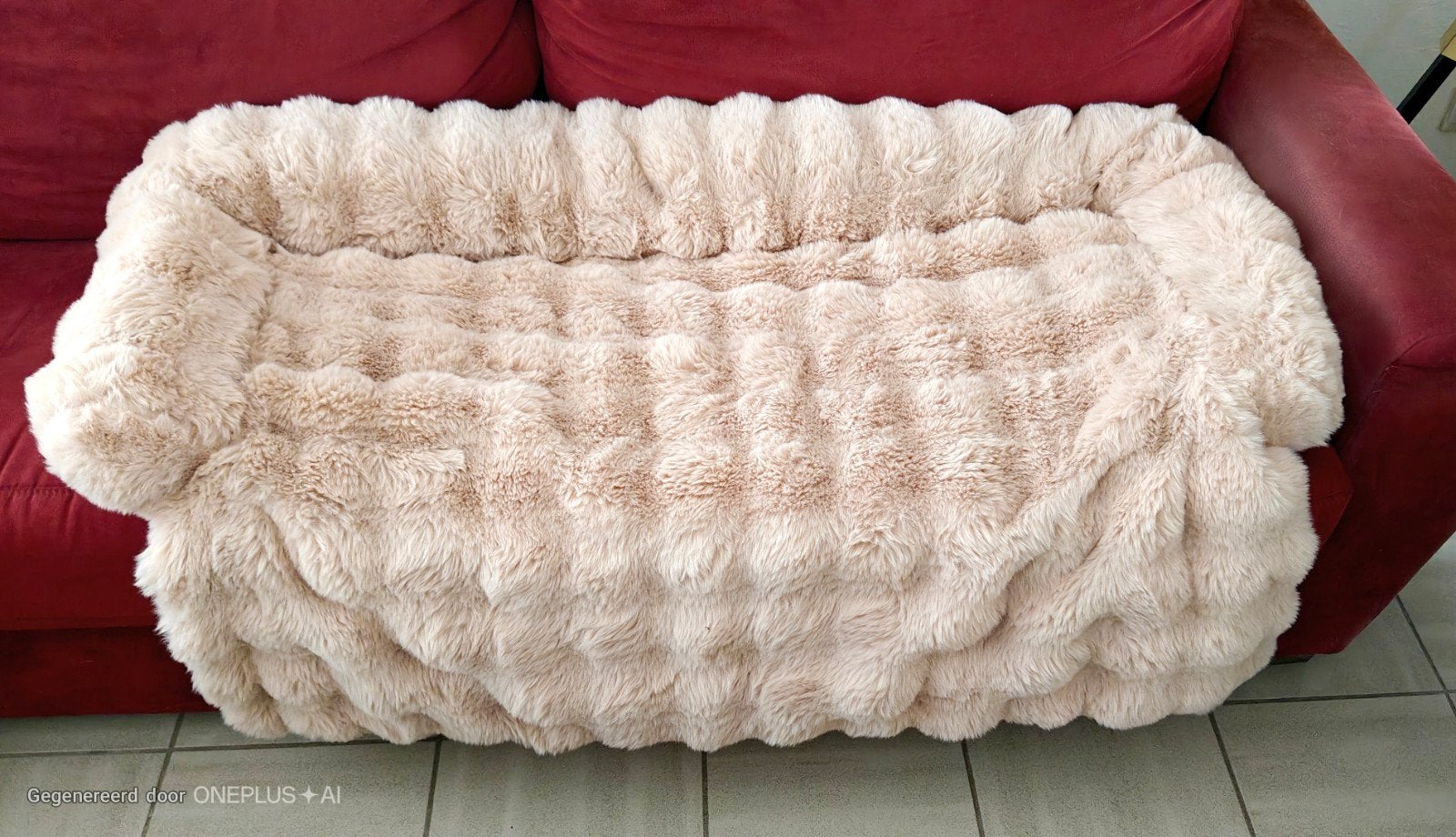 FLUFFY BANK BESCHERMER 90X120 NIEUW, Animaux & Accessoires, Paniers pour chiens, Enlèvement, Neuf, Peluche