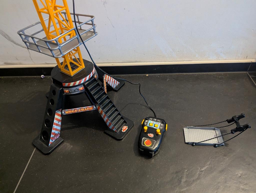 Dickie Toys bouwkraan 120cm, Ophalen, Zo goed als nieuw, Afstandsbediening