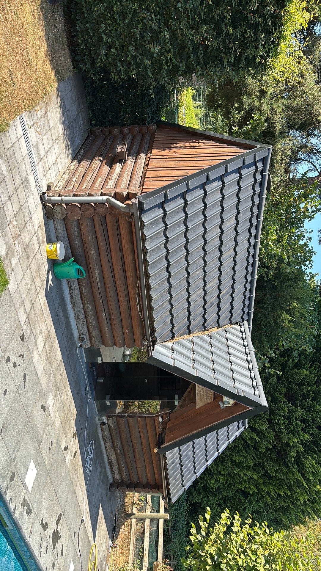 Tweedehands hout, Tuin en Terras, Tuinhuizen, Ophalen, Blokhut, 1 raam, 500 cm of meer
