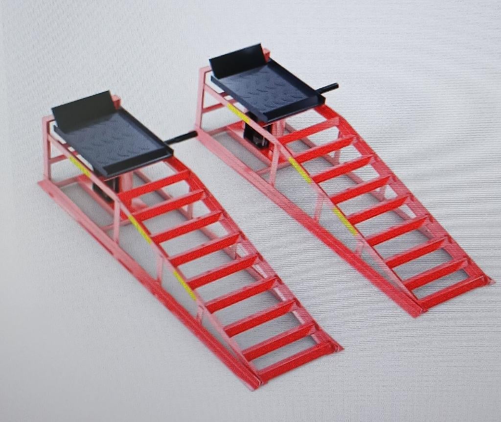 oprijbokken hydraulisch - oprijrampen  5 Ton nieuwstaat, Auto diversen, Autogereedschap, Ophalen, Zo goed als nieuw