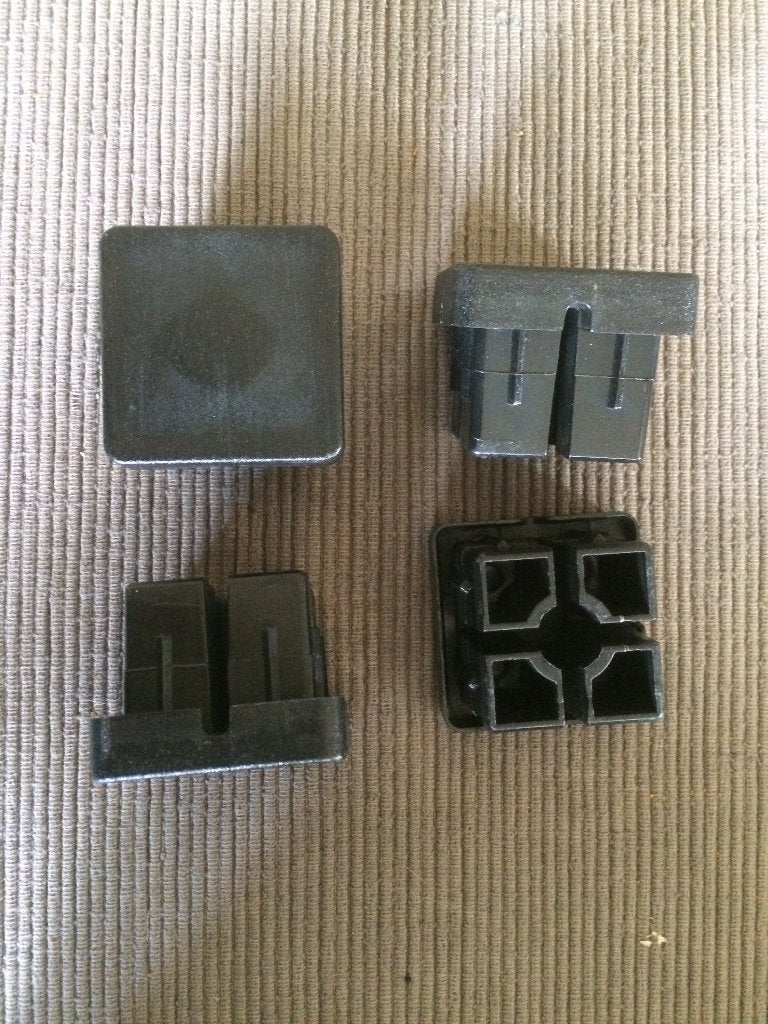 Doppen voor tuinpoort of andere voor vierkant kokerbuis, Ophalen, Nieuw, Kunststof, Draaipoort
