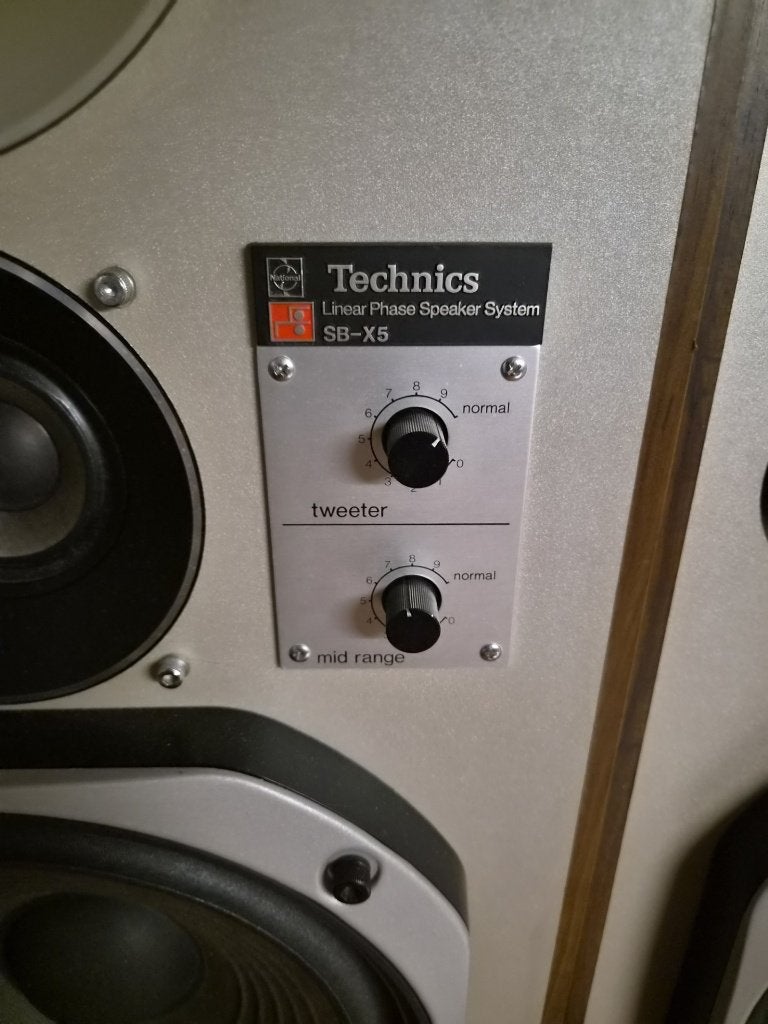 Technics  luidsprekers model SB-X5, Vloerstaande luidspreker, Gebruikt, 60 tot 120 watt, Basreflex