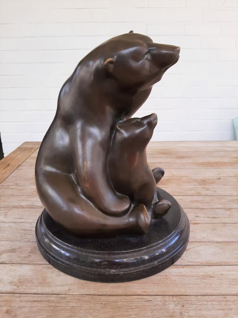 Statue d'ours en bronze, Antiquités & Art, Enlèvement