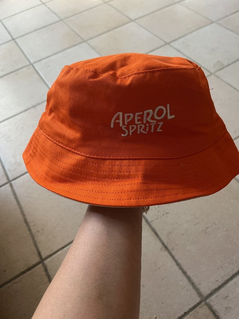 stoffen bucket hat/zonnehoed van Aperol Spritz, Neuf, Andere, Enlèvement, Chapeau
