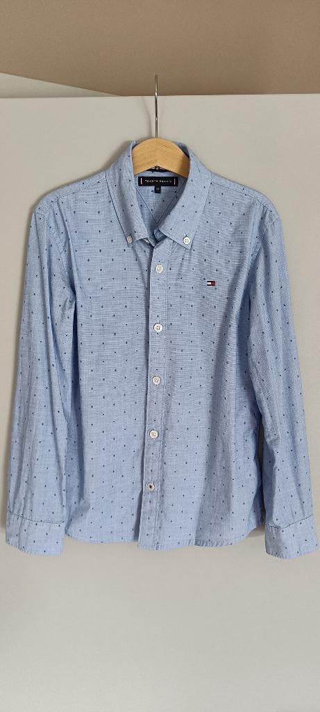 Hemd lange mouw Tommy Hilfiger, maat 128, Kinderen en Baby's, Ophalen, Overhemd of Blouse, Jongen, Tommy Hilfiger