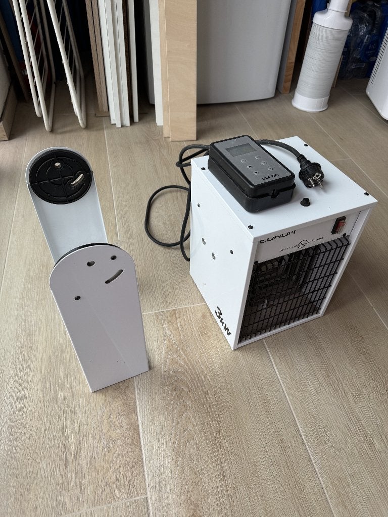 EUROM EK3000 Wall Werkplaatskachel - 3000W / 230V, Ophalen, Minder dan 30 cm, Kachel, Minder dan 60 cm