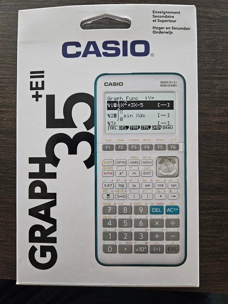 Nieuwe Casio Graph 35 + Eii rekenmachine (grafiek), Ophalen, Nieuw