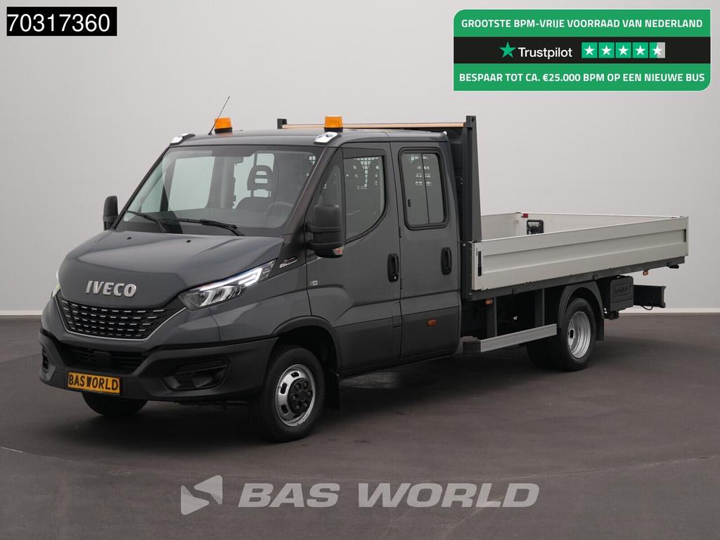 Iveco Daily 35C18 3.0L Automaat Dubbel Cabine Open Laadbak D, Auto's, Automaat, Stof, Gebruikt, Euro 6