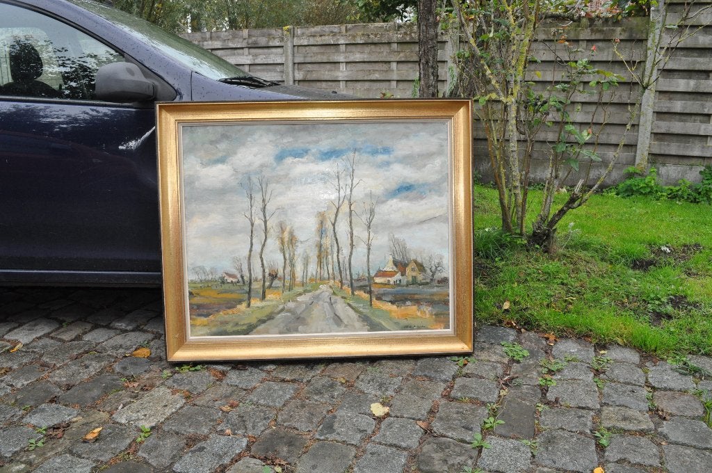 schilderij, Ophalen, Overige ondergronden, Impressionistisch, Olieverf