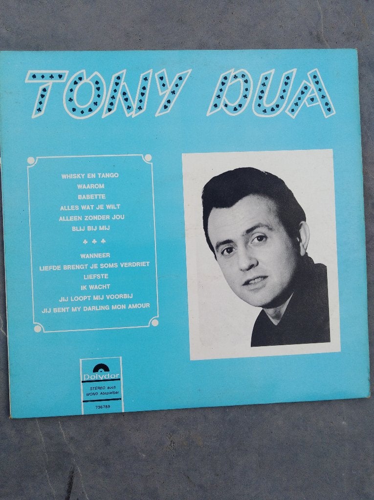 †TONY DUA: LP "Tony Dua", Cd's en Dvd's, Vinyl | Nederlandstalig, Fotohoes, Ophalen of Verzenden, LP