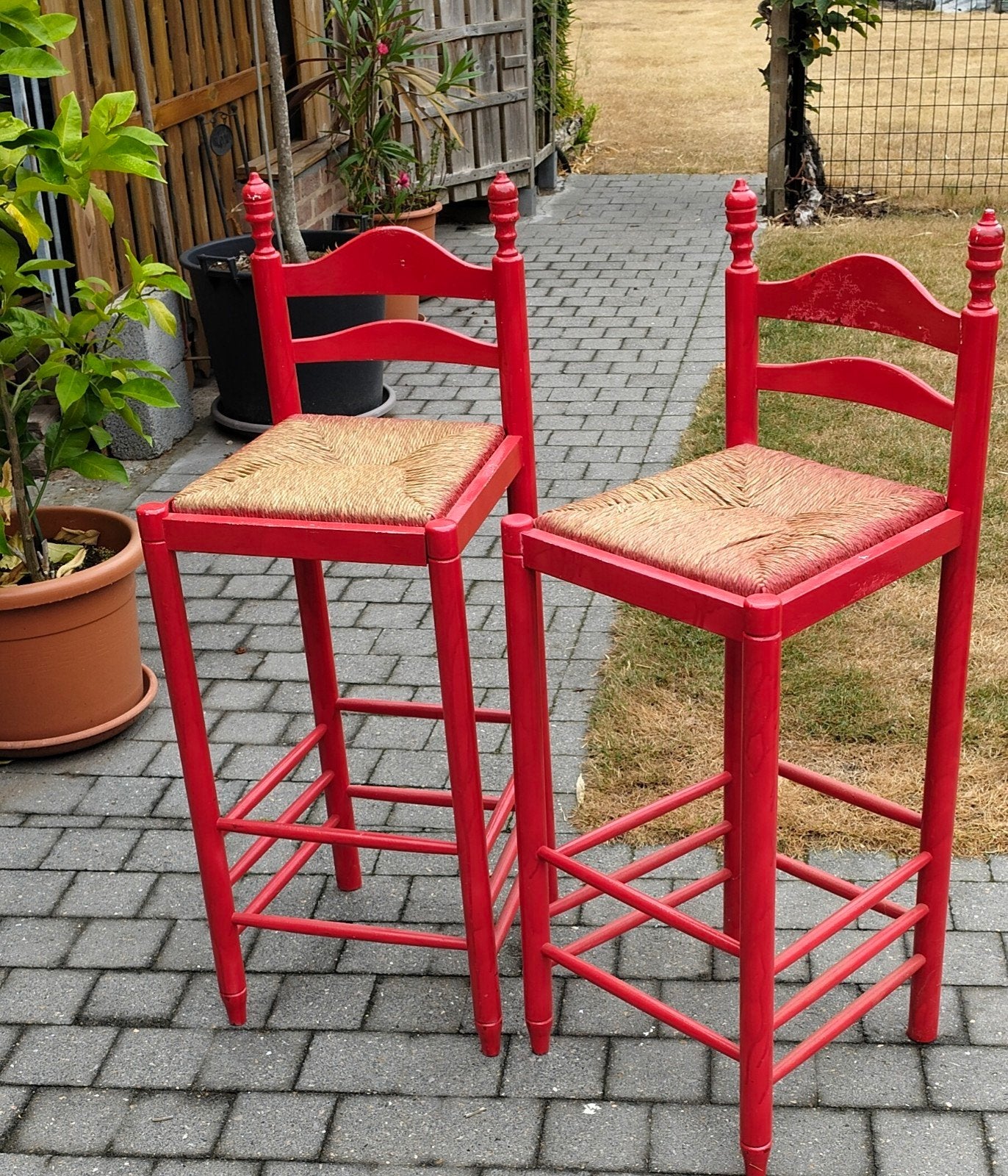2 rode barkrukken, Huis en Inrichting, Barkrukken, Ophalen