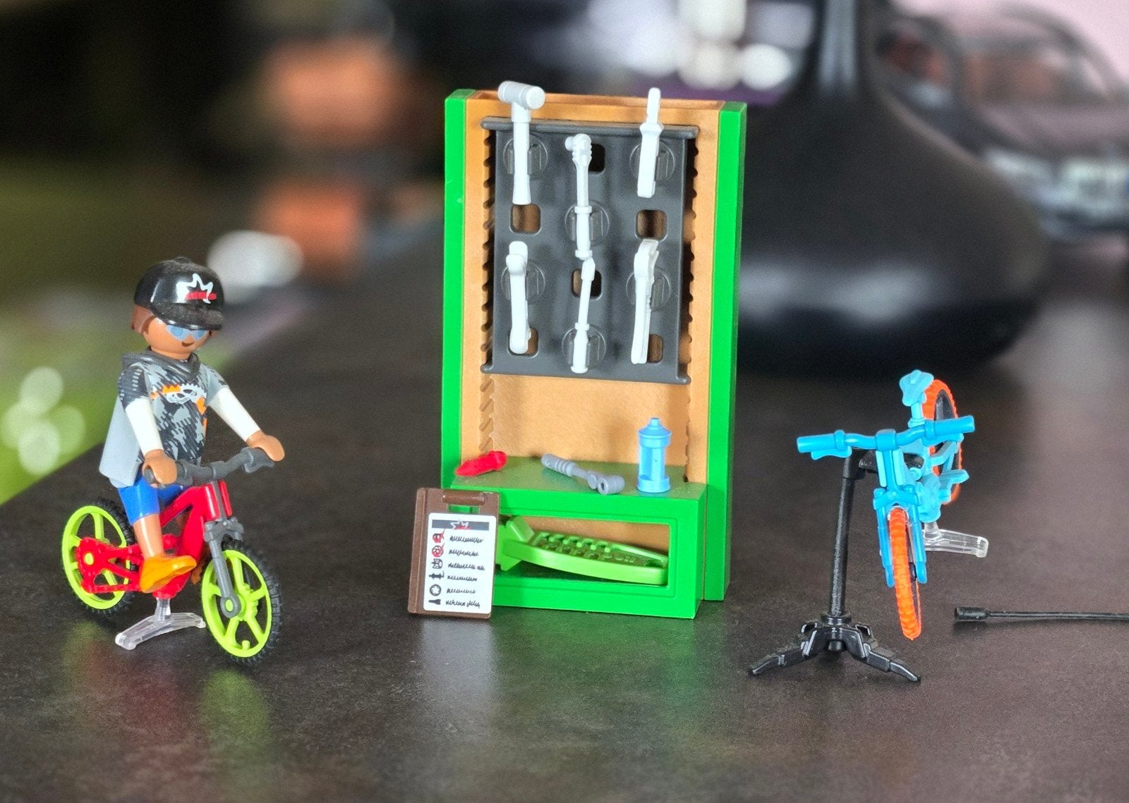 Playmobil cycliste VTT (pour collection)