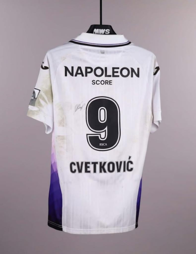 Match issued en gesigneerd shirt Cvetkovic, April