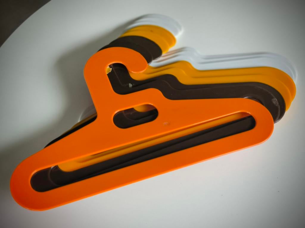 9 Ingo Maurer hangers voor Flair, bruin-oranje-geel-wit, Ophalen of Verzenden, Gebruikt, Kunststof