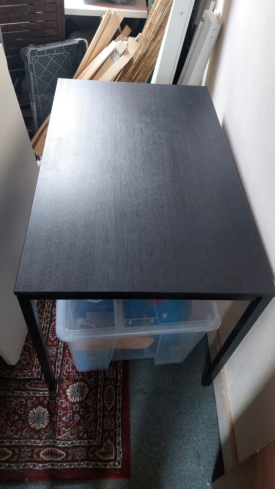 Table noire Ikea, Ophalen, Gebruikt, 100 tot 150 cm, Overige materialen