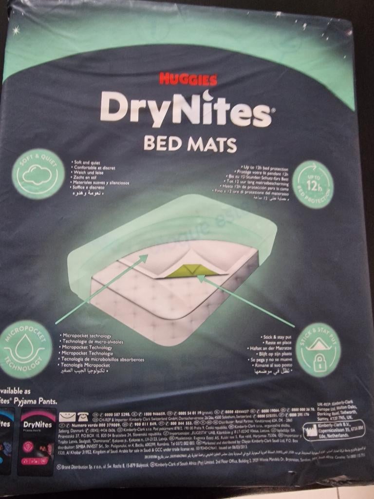 Bed mats dryNites, Enlèvement, Neuf