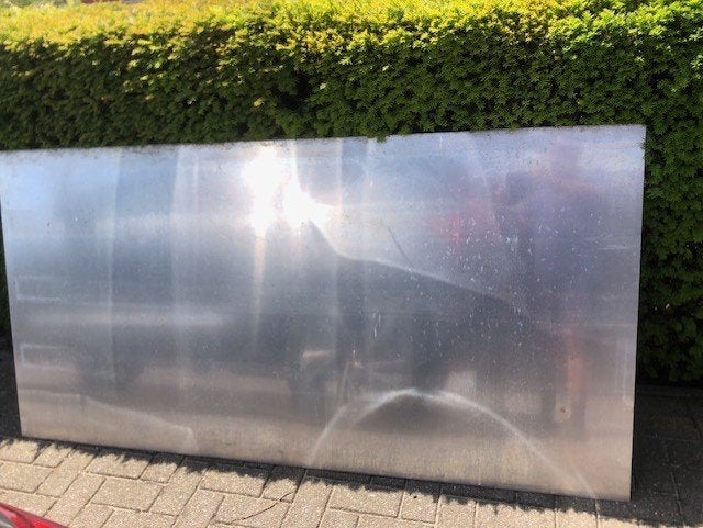 aluminium plaat - plaque en aluminium, Doe-het-zelf en Bouw, Platen en Panelen, Ophalen, Gebruikt, Overige materialen, Minder dan 20 mm