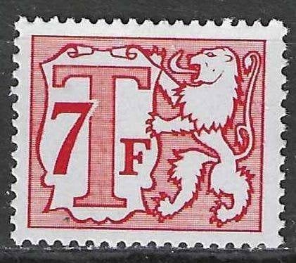 Belgie 1966 - OBP 71P7TX - Takszegel 7 F. (ZG), Verzenden, Postfris, Zonder gom