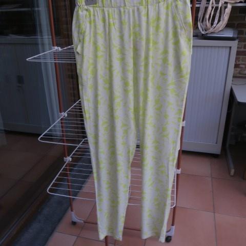 Broek nieuw geel wit elast. taille Marie Sixtine mt 38-40, Neuf, Taille 38/40 (M), Marie Sixtine, Longs