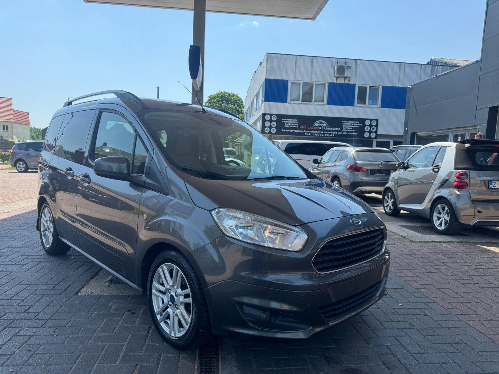 Ford TourneoCourier 1.0 - ESSENCE - AIRCO - 116.000km - 2017, Argent ou Gris, Achat, 998 cm³, Entreprise