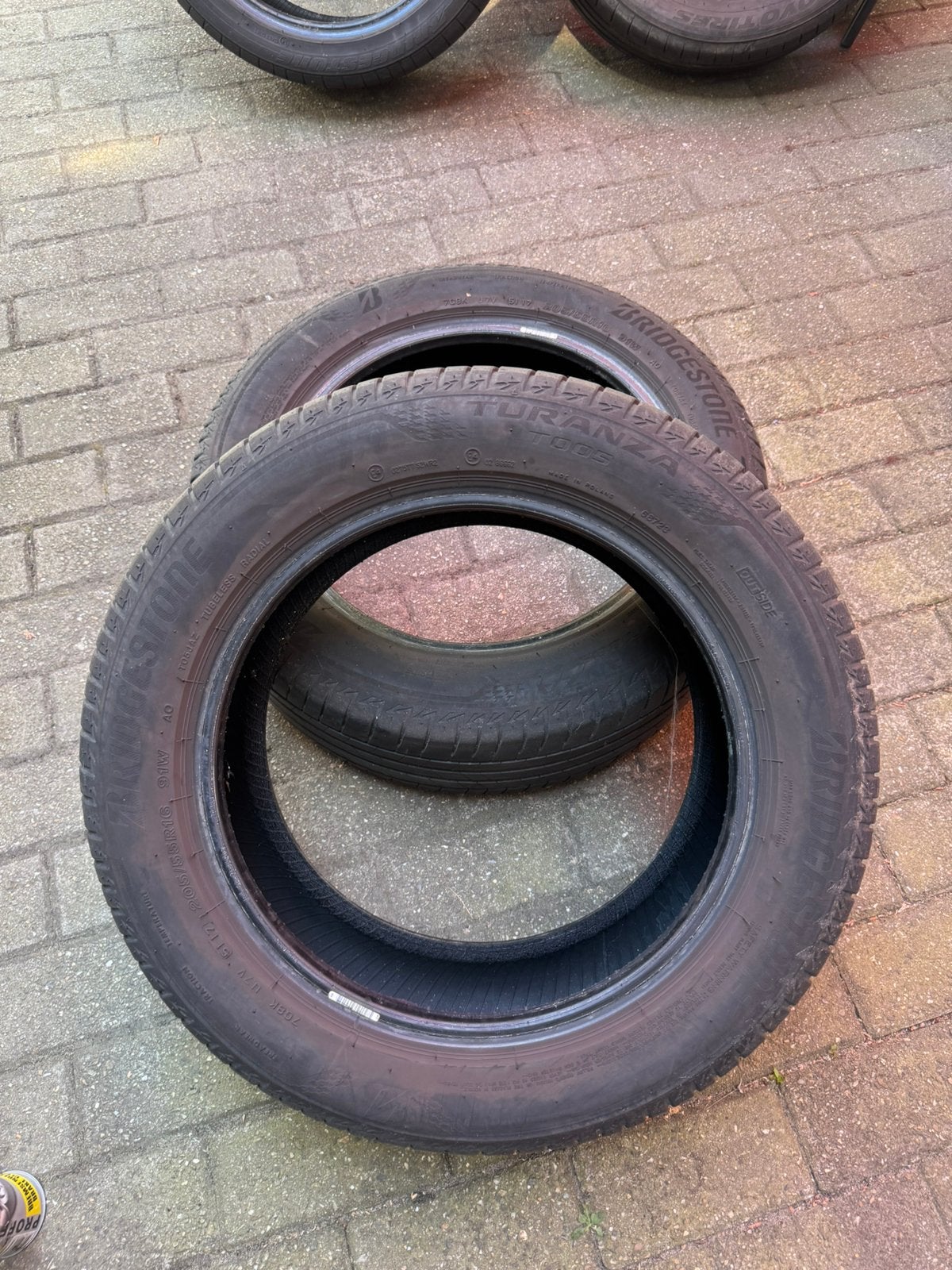 Pneus d'été Bridgestone Turenza 205/55R16, Enlèvement