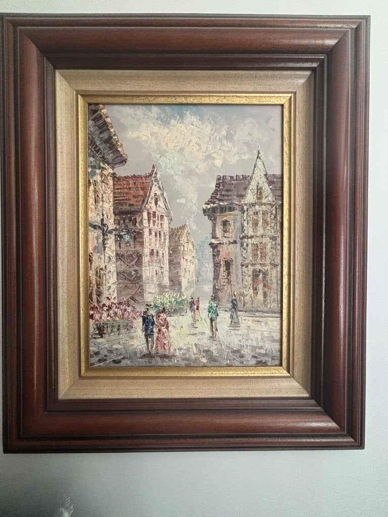 Walter Neuhof of Caroline Burnett – 30 x 38, Antiquités & Art, Art | Peinture | Classique, Peint à la main, Peinture à l'huile